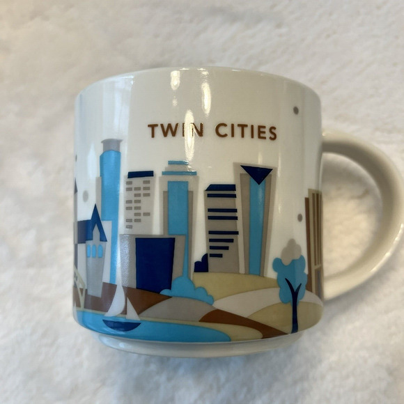 Starbucks TWIN CITIES You Are Here Collection 14 oz Coffee Mug No Box - Picture 1 of 3